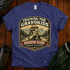 Training For Grandkids T-Shirt — Grandpa Fitness Retro Design