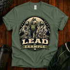 Lead by Example Wolf T-Shirt — Inspirational Strength Graphic Tee