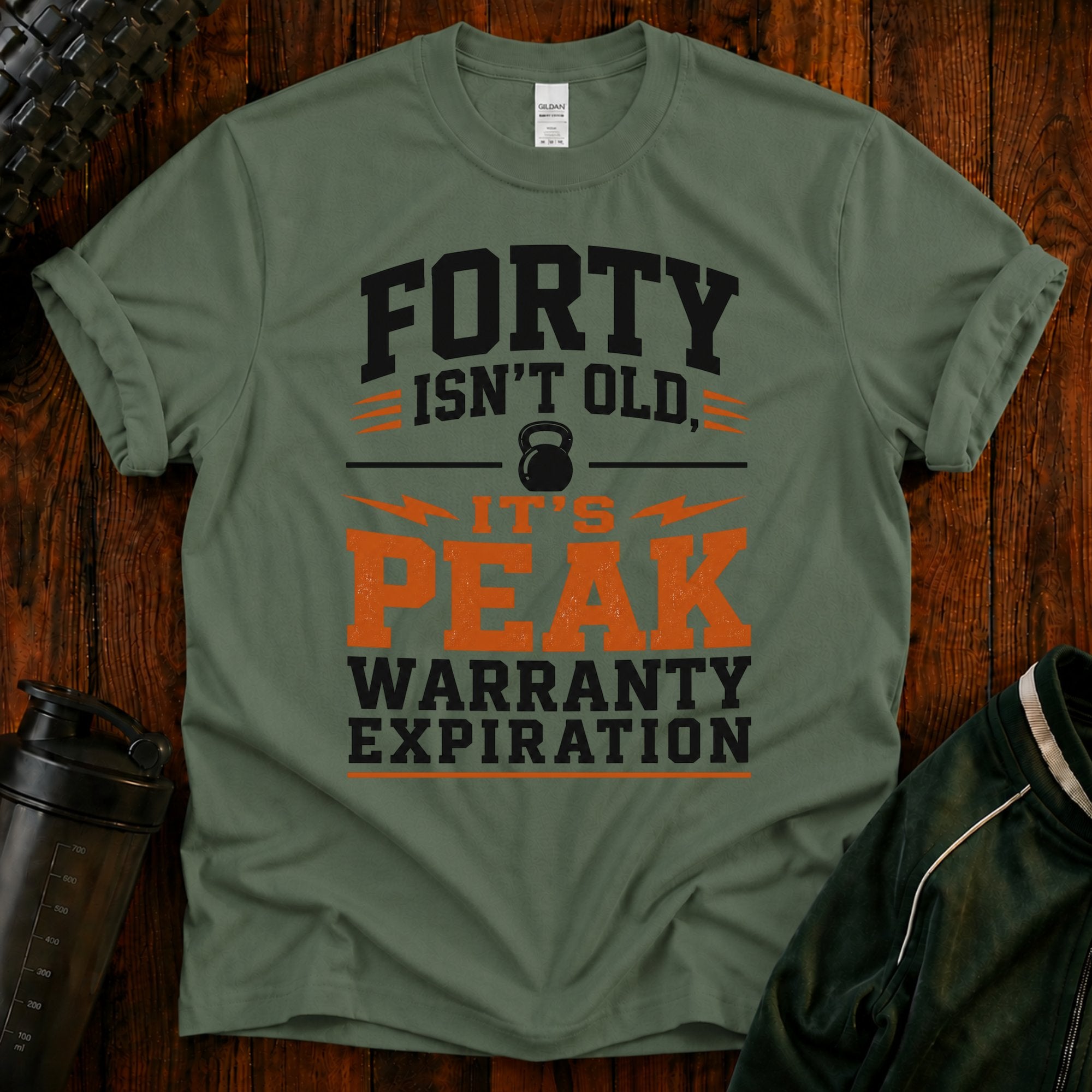 40th Birthday T-Shirt — "Forty Isn't Old, It's Peak Warranty Expiration"