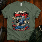 Survived Toddlers T-Shirt — Funny Dad Survivor Tee