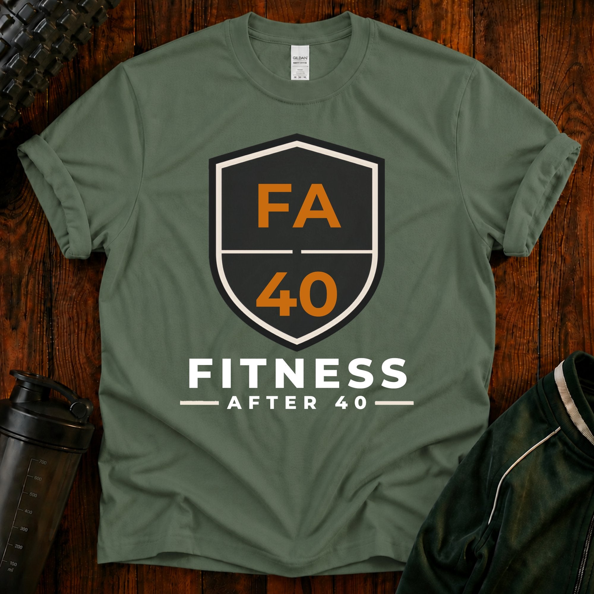 Fitness After 40 T‑Shirt - Workout Tee for Active Adults