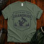 Training for Grandkids T-Shirt — Funny Grandpa Fitness Gift