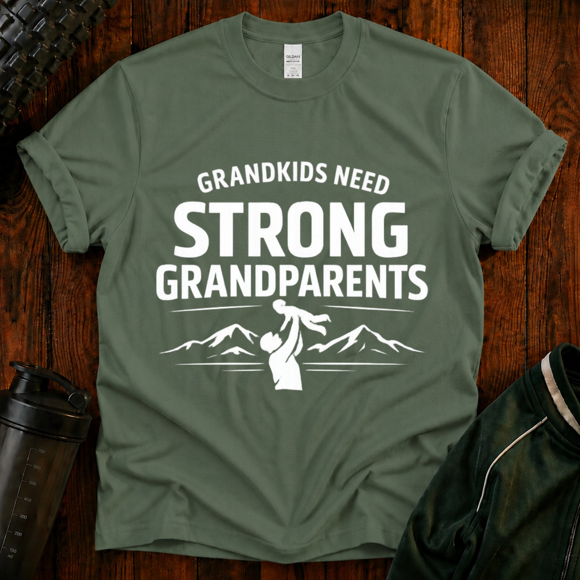 Grandkids Need Strong Grandparents Graphic Tee