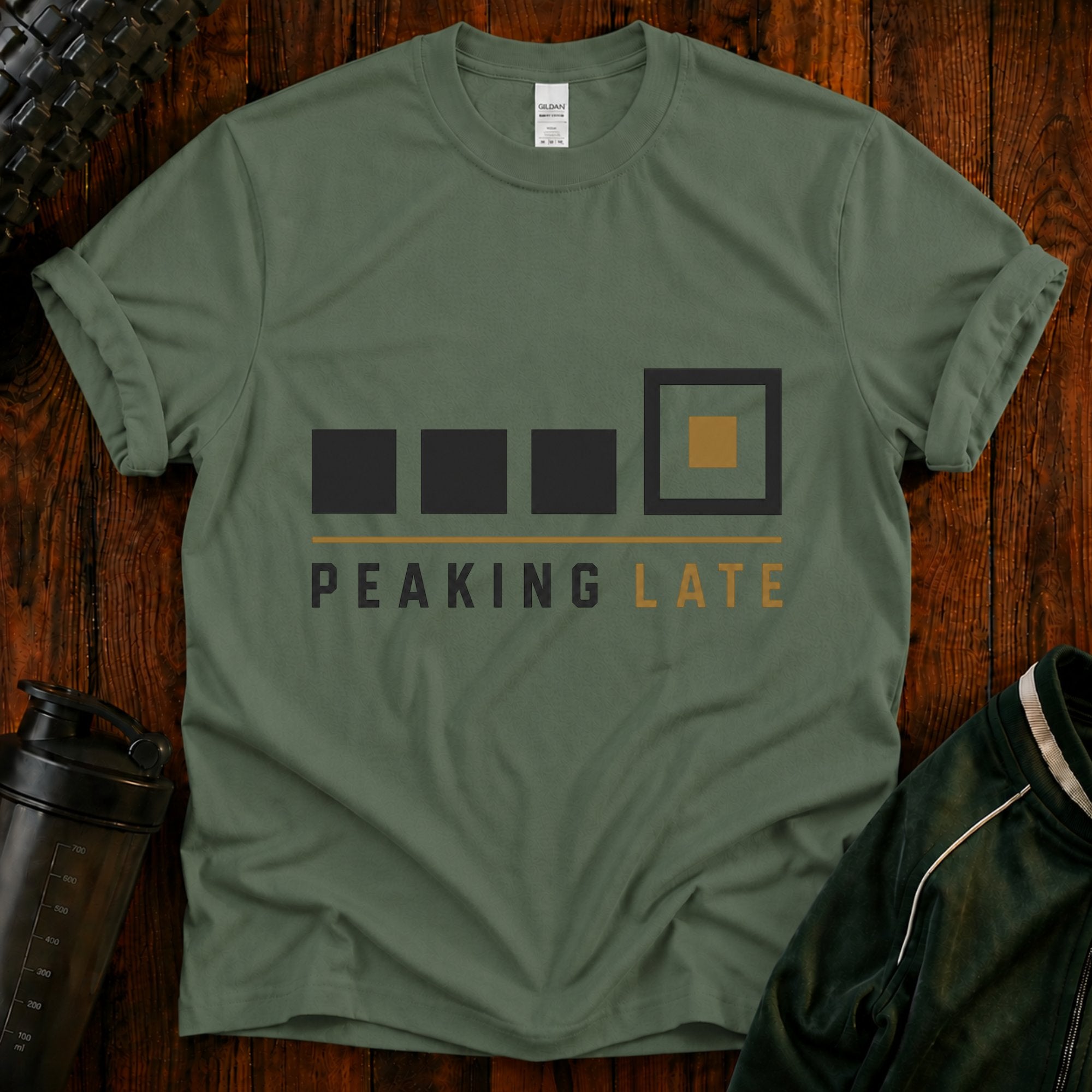 T-Shirt — Peaking Late