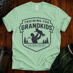 Training for Grandkids T-Shirt — Funny Grandpa Fitness Gift