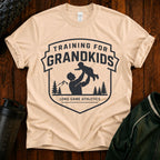 Training for Grandkids T-Shirt — Funny Grandpa Fitness Gift