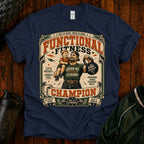 Functional Fitness T-Shirt — "Functional Fitness Champion: Over 40" Vintage Gym Tee