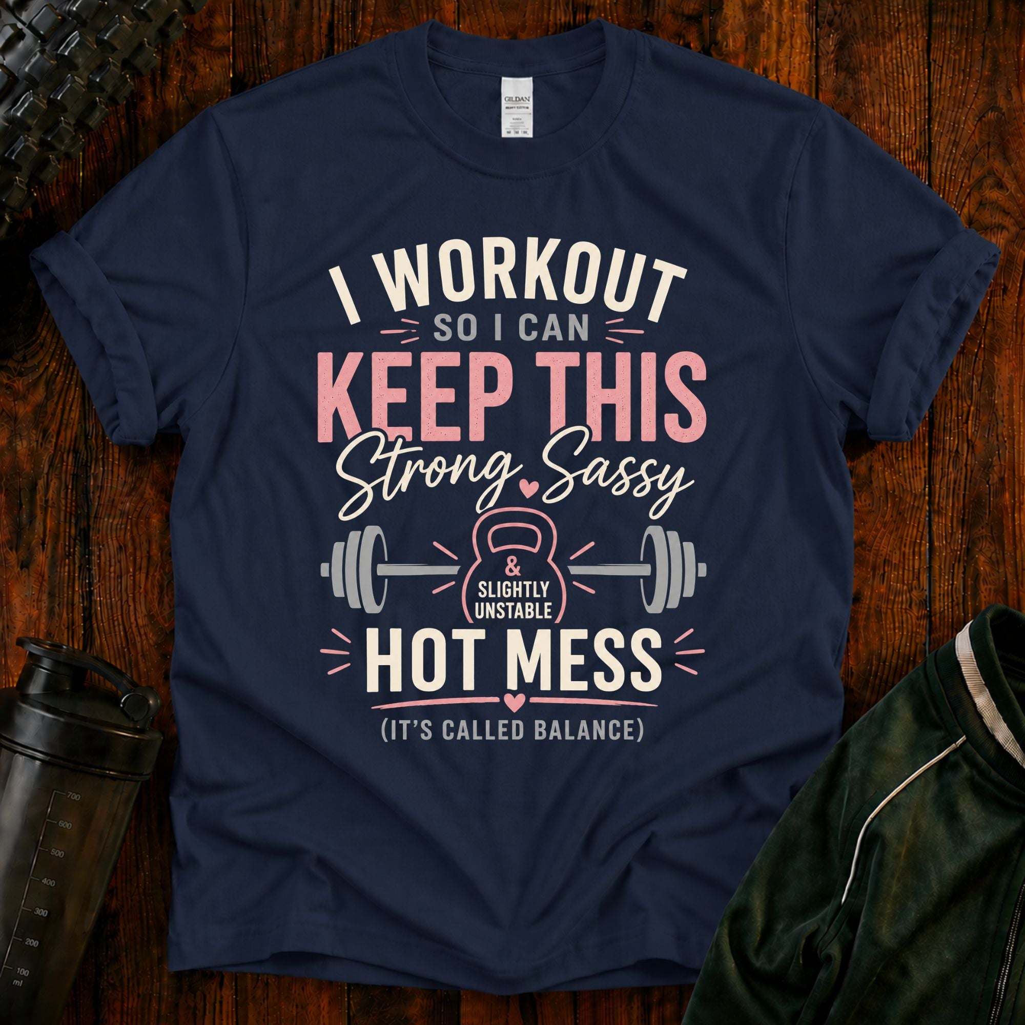 I Workout So I Can Keep This Strong & Sassy Fitness Tee
