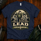Lead by Example Wolf T-Shirt — Inspirational Strength Graphic Tee