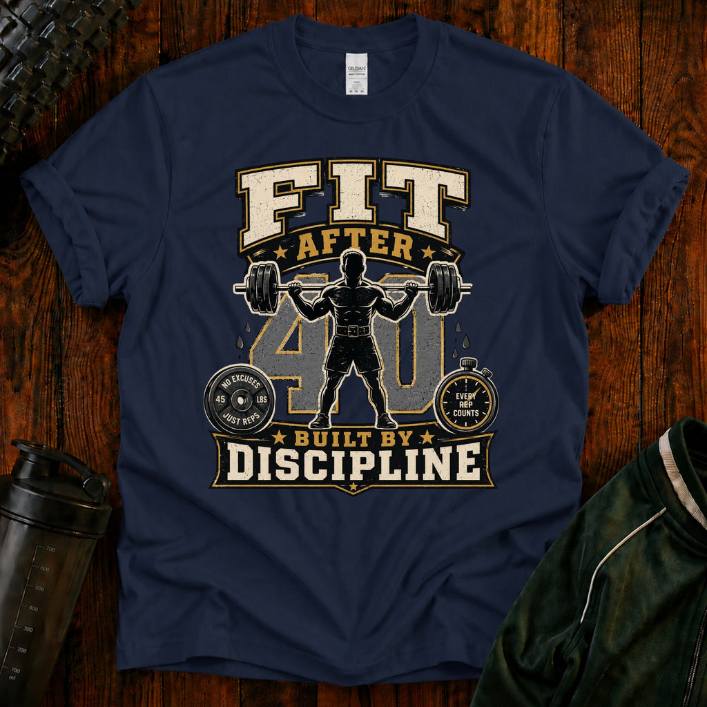 Fit After 40 T-Shirt — Built By Discipline