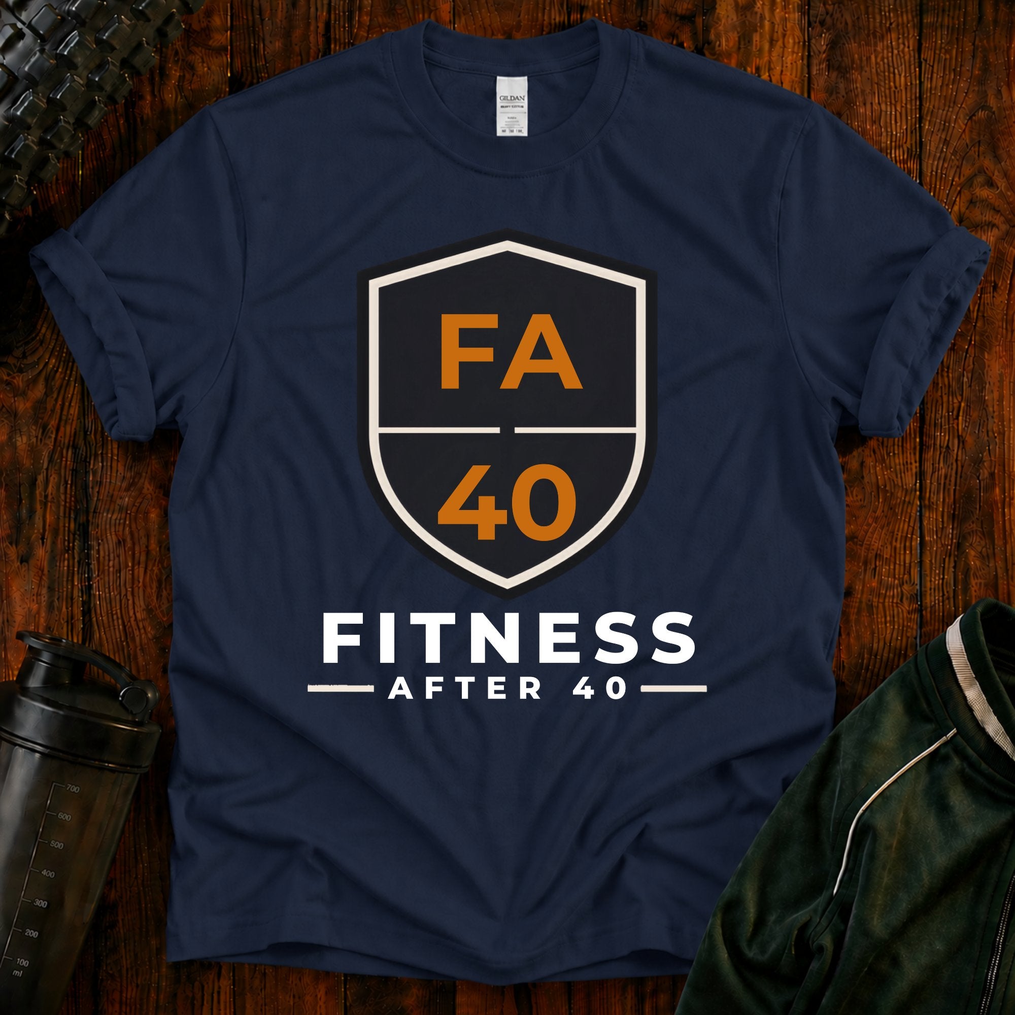 Fitness After 40 T‑Shirt - Workout Tee for Active Adults