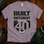 Built Different After 40 T-Shirt — Funny 40th Birthday Tee for Men & Women