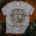 Raising Kids & Raising Weights Dad T‑Shirt