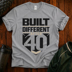 Built Different After 40 T-Shirt — Funny 40th Birthday Tee for Men & Women