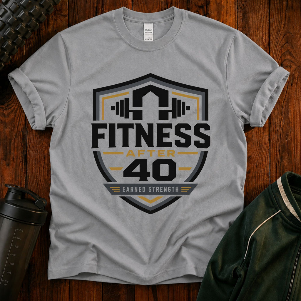 Fitness After 40 T-Shirt — Workout Gym Tee for Men & Women