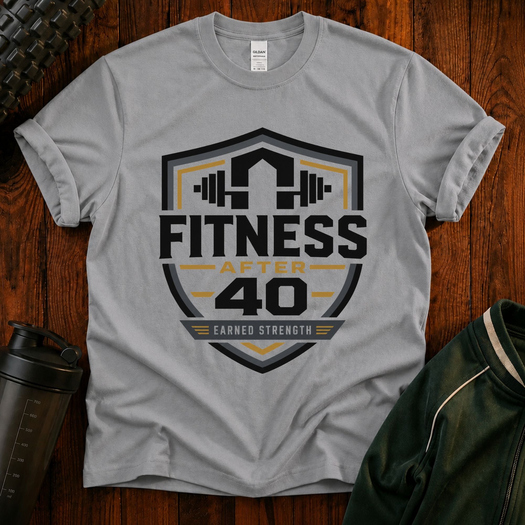 Fitness After 40 T-Shirt — Workout Gym Tee for Men & Women