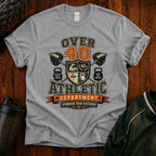 Over 40 Athletic T-Shirt — Vintage 'Over 40' Fitness Tee