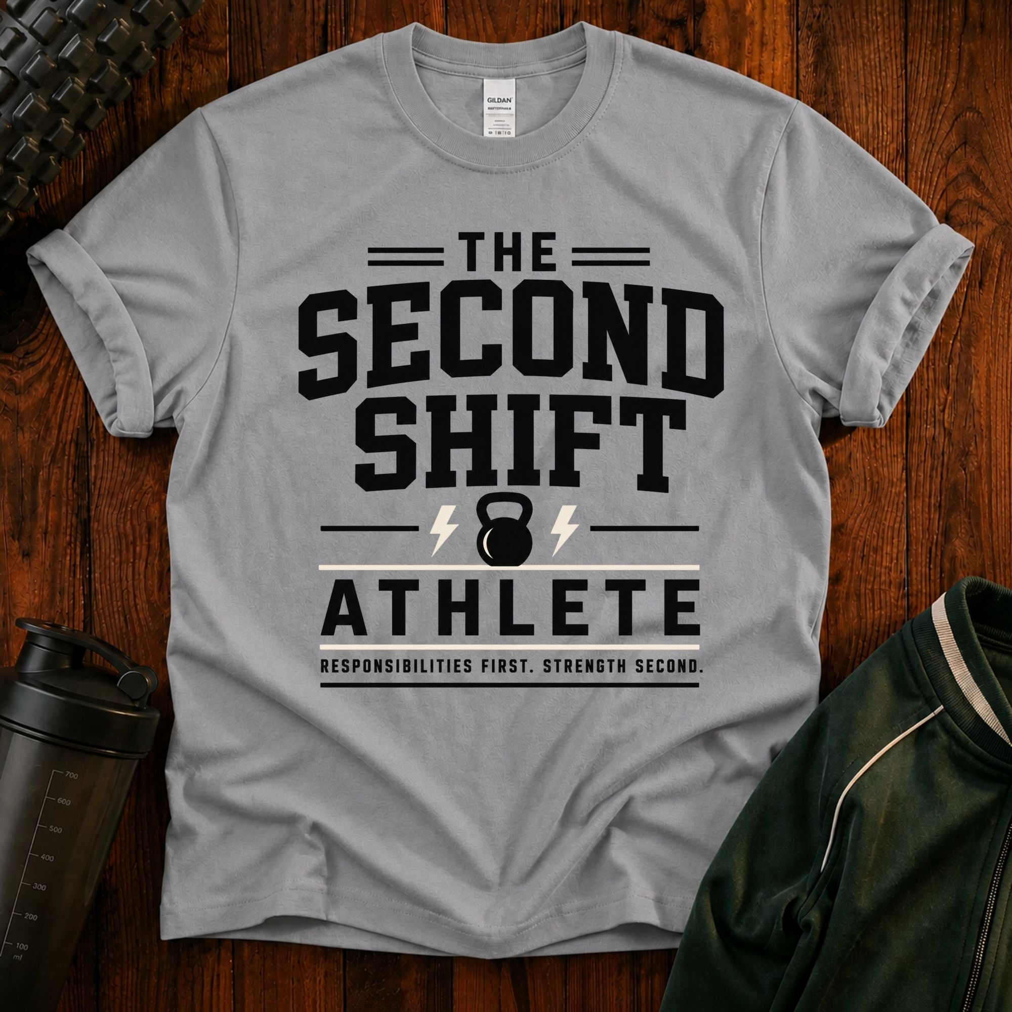 Second Shift Athlete T-Shirt — Gym & Night Shift Workout Tee