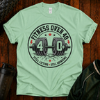 Still Lifting Still Grinding Fitness Over 40 graphic t-shirt for active adults over 40.