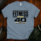 Fitness After 40 T-Shirt — Retro Gym Motivational Tee for Active Adults