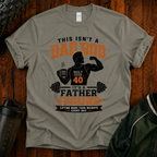 This Isn't a Dad Bod It's a Father Figure funny fitness shirt for dads over 40.