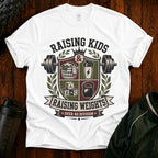 Raising Kids & Raising Weights Dad T‑Shirt