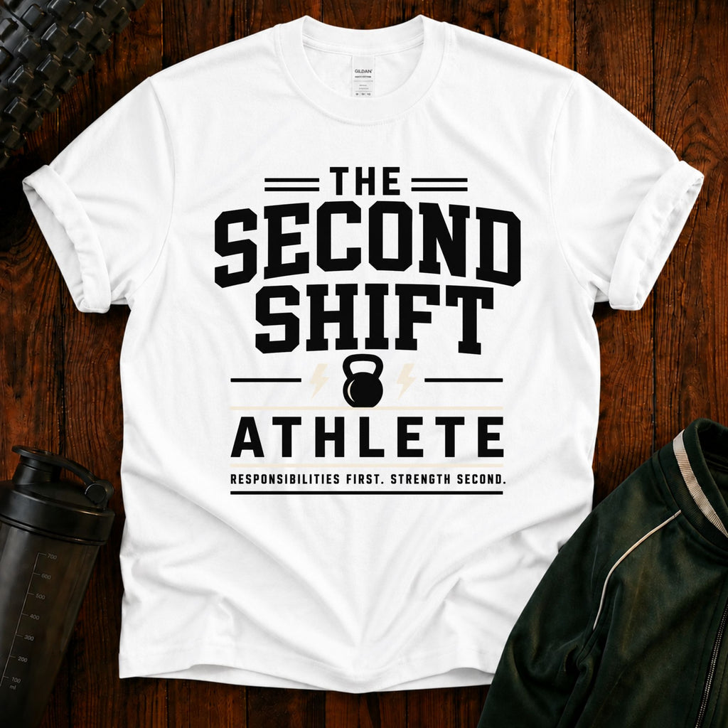 Second Shift Athlete T-Shirt — Gym & Night Shift Workout Tee