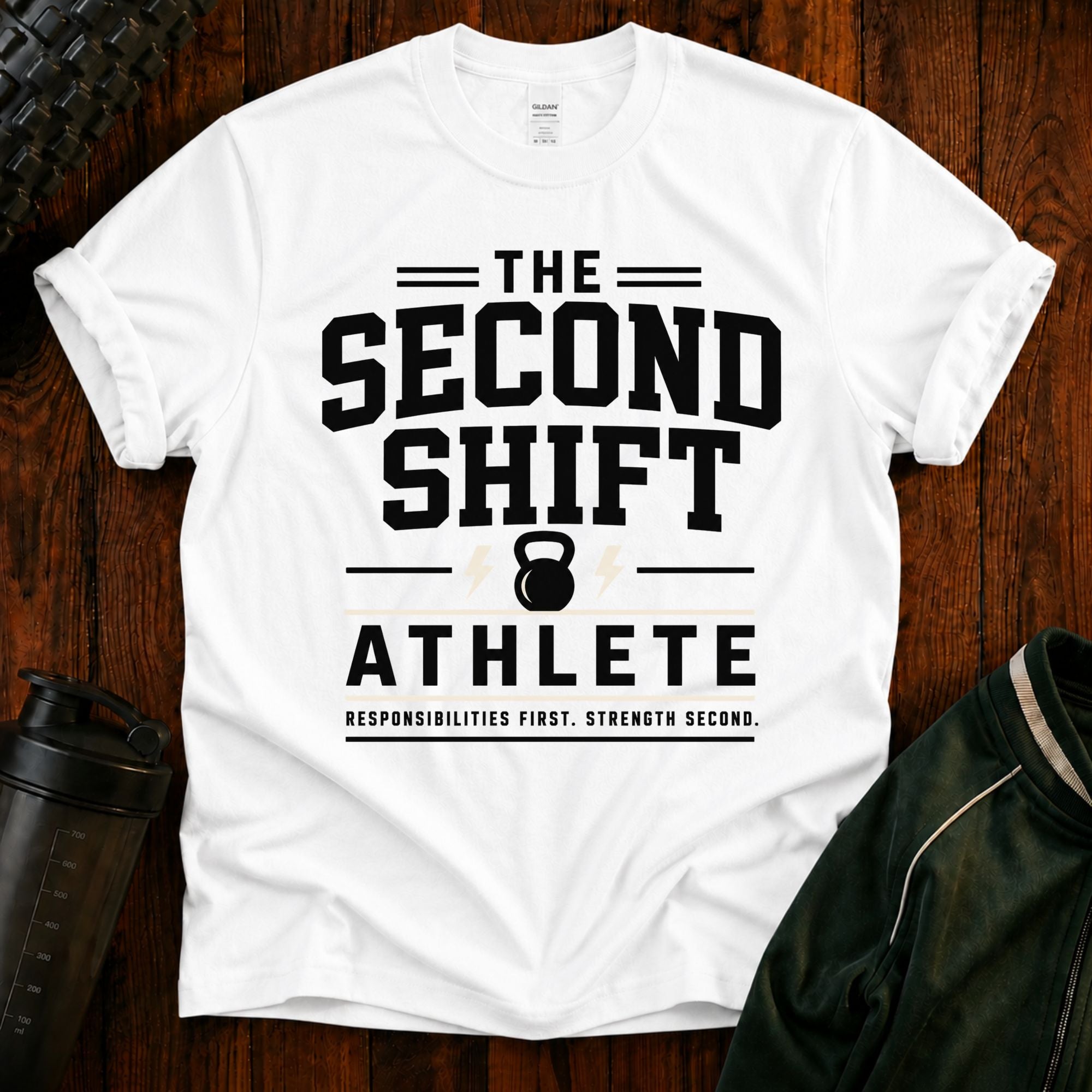 Second Shift Athlete T-Shirt — Gym & Night Shift Workout Tee