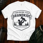 Training for Grandkids T-Shirt — Funny Grandpa Fitness Gift